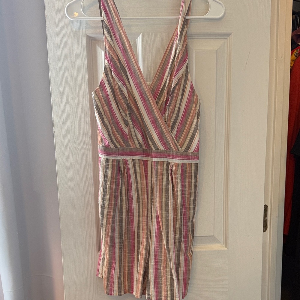 Harper Heritage Sleeveless Striped Romper